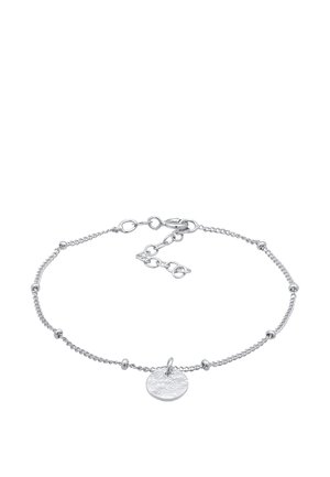 KUGEL PLÄTTCHEN DISC - Armband - silber