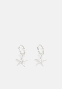 STARFISH HUGGIE HOOPS - Náušnice - silver-coloured