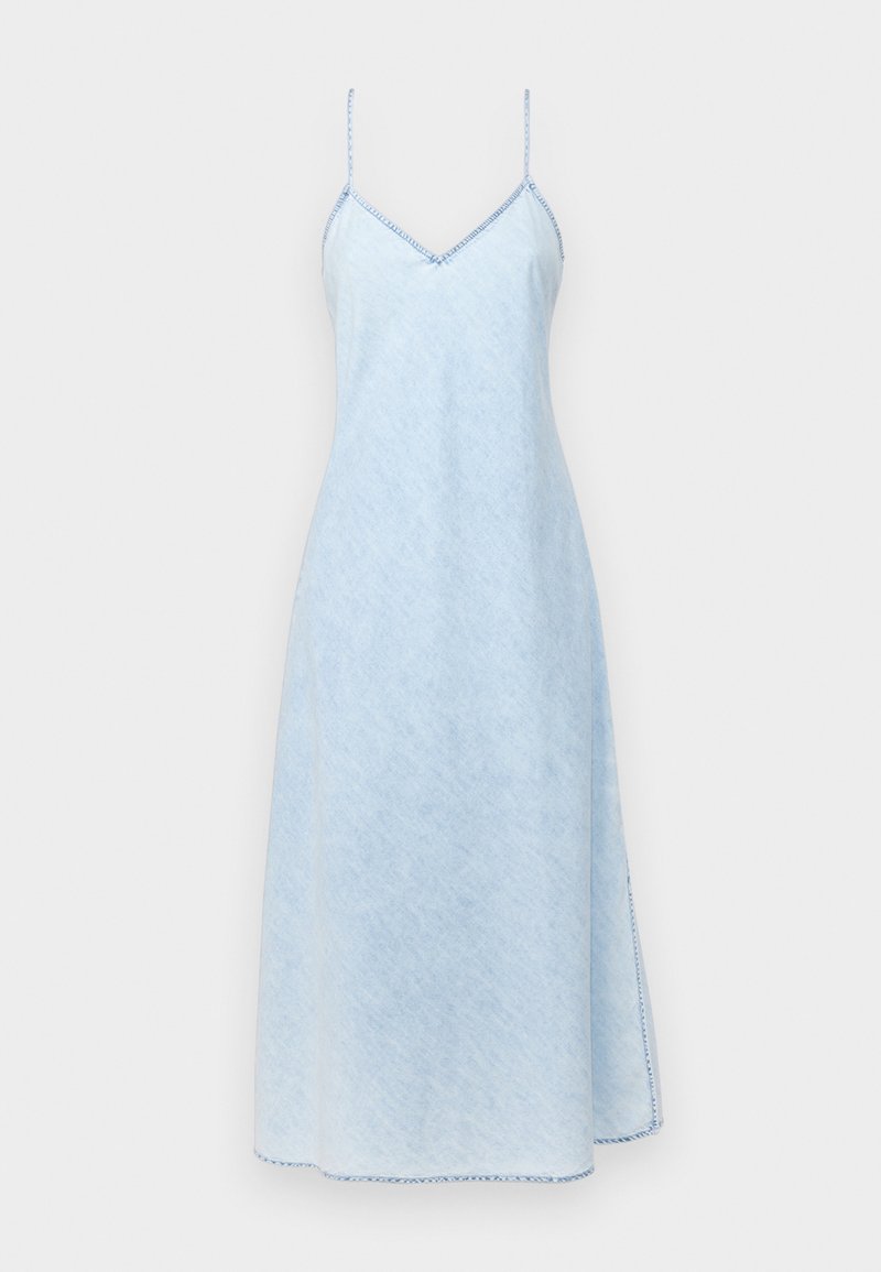 gap denim slip dress GAP STUDIO LIQUID PERFECT SLIP DRESS - Maxi dress - medium indigo/blue
