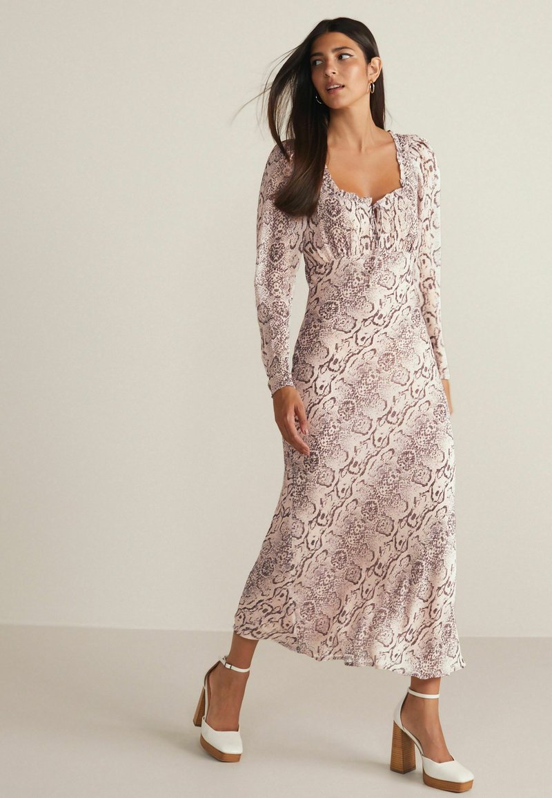Next REGULAR FIT - Vapaa-ajan mekko - pink snake print