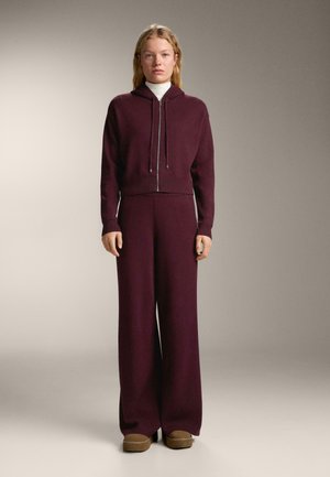 OYSHO - Bluză de trening - dark red