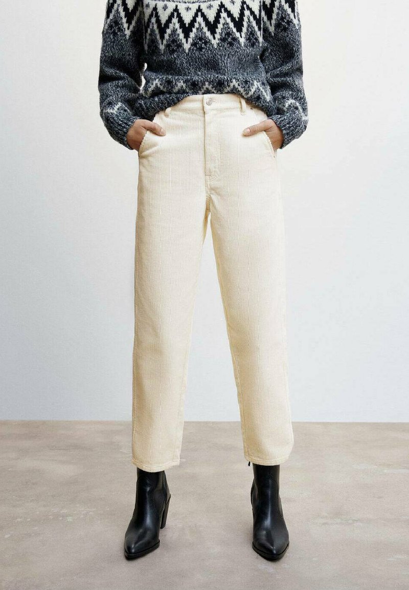 Mango PANA Pantalones - off white/crema - Zalando.es