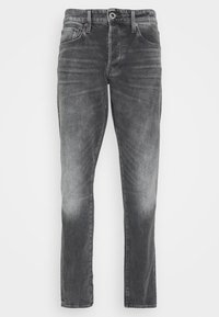 Grå denimjeans med regular fit, som har en klassisk femficksdesign, subtil blekning och dragkedja med knappstängning.