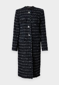 LONG JACKET - Klassisk kappa / rock - dark navy boucle
