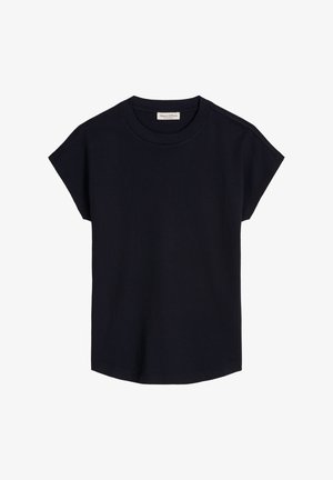 Marc O'Polo, T-SHIRT, CUT-ON SLEEVE, HIGH-NECK - Jednoduché tričko - deep night blue