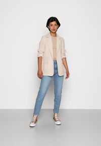YAS ZEO GIRLFRIEND - Džíny Slim Fit - dark blue