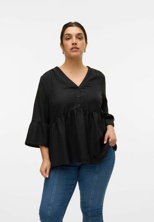 Vero Moda Curve VMCMELONY BUTTON - Blouse - black