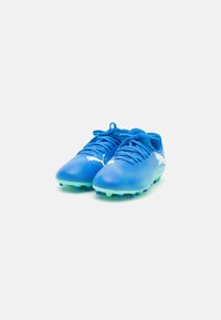 Puma FUTURE 7 PLAY MG JR UNISEX - Scarpe da calcio per terreni duri - hyperlink blue/mint/white