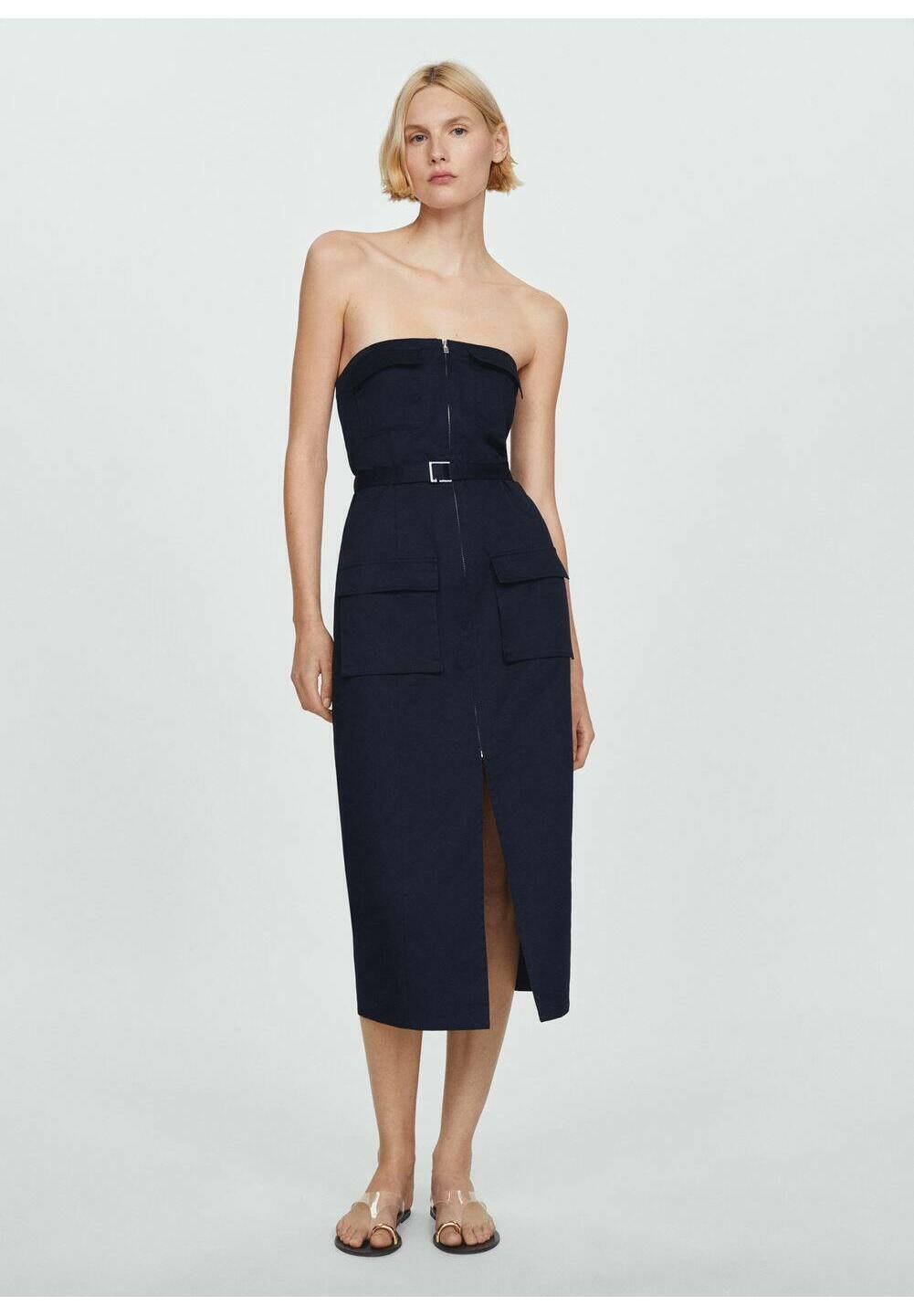 mango denim dress Women's Shirt Crafted from soft cotton MANGO Women's Denim Shirt Dress
