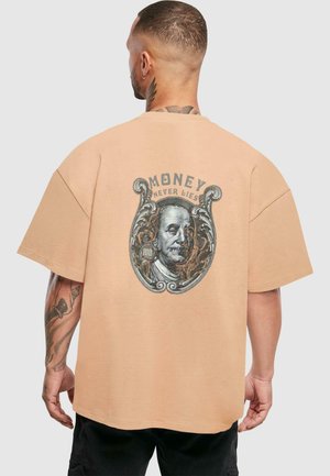 MONEY NEVER LIES ULTRA HEAVY - Print T-shirt - unionbeige