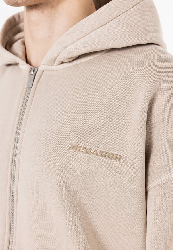 LOGO OVERSIZED JACKET - Zip-up sweatshirt - vintage dark stone3