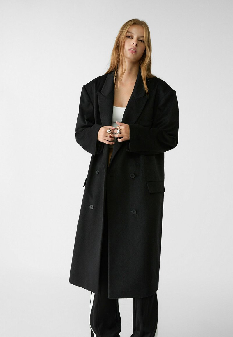Stradivarius - WITH POCKETS - Manteau classique - black, Agrandir