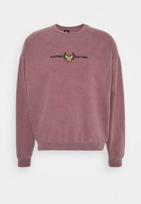 Kaotiko CREW WASHED BEETLE - Sweatshirt - bordeaux