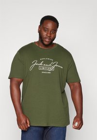 Jack & Jones JJFERRIS TEE CREW NECK 3 PACK - Marškinėliai su spaudiniu - black/kombu/navy