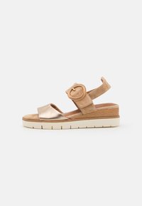 Tamaris - Sandalen met plateauzool - tan Miniatuurafbeelding 1