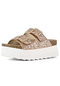 Colors of California Ciabattine con tacco - pink gold