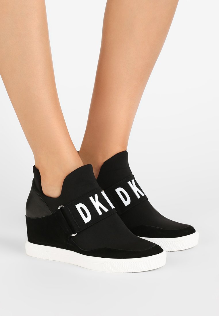 wedge trainers dkny