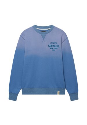 Superdry & Co, SUPERDRY BLOCK TEXT CREW NECK SWEATSHIRT.. - Sweater - colony blue