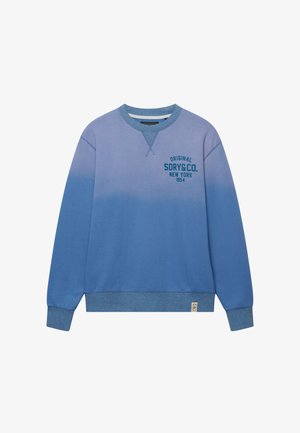 Superdry & Co, SUPERDRY BLOCK TEXT CREW NECK SWEATSHIRT.. - Sweater - colony blue