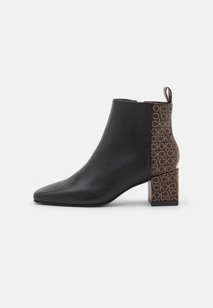 SQUARED - Ankle boots - black/brown mono