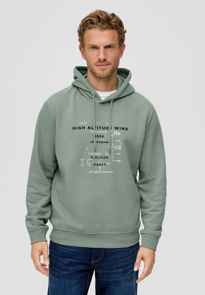 s.Oliver Kapuzenpullover - salbeigrün