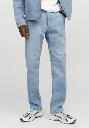 Jack & Jones JJICHRIS WORKER - Traperice ravnih nogavica - blue denim