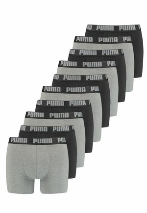 Puma 10ER PACK  - Trunks - dark grey mel black