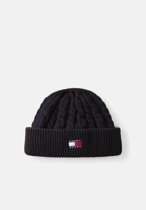 HERITAGE CABLE BEANIE - Mütze - black