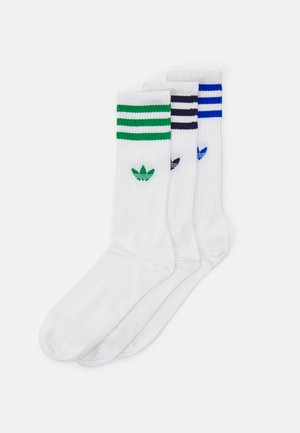 HIGH CREW SOCK UNISEX 3 PACK - Socken - white/green/dark blue