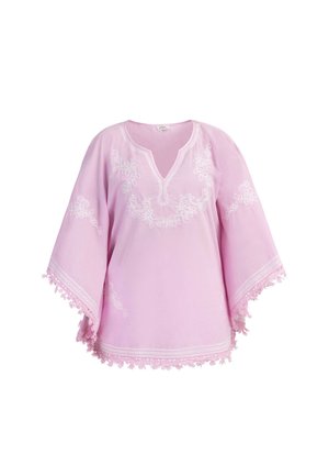 usha, PONCHO - Kapper - rosa weiss