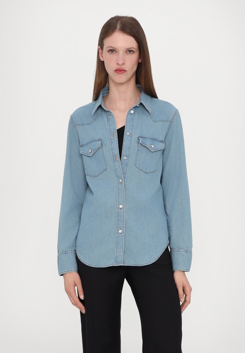 Chemise Denim Brodée Zadig & Voltaire Enfant Taille 3-4 Ans - Motif Floral Et Crâne