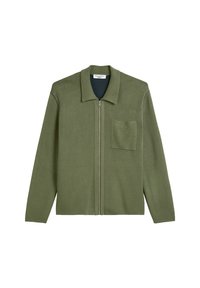 Strickjacke - dark moss