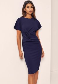 Lipsy TWIST SIDE CREW NECK - Rochie tip creion - navy