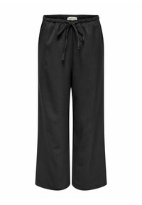 JDY MIT WEITEM BEINSCHNITT  NINA HOHE TAILLE   - Broek - dark grey melange