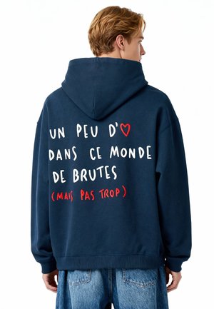 EMBROIDERY HEAYVWEIGHT UNISEX - Sweat à capuche - dark blue
