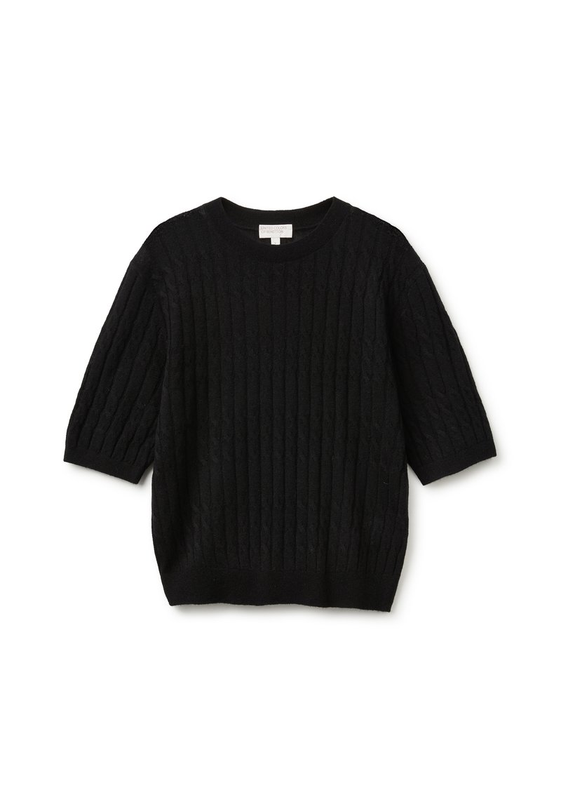 United Colors of Benetton Print T-shirt - black - Zalando