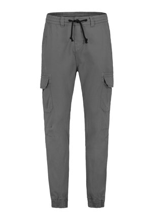 MIT ELASTISCHEM BUND UND TASCHEN - Cargo trousers - grau