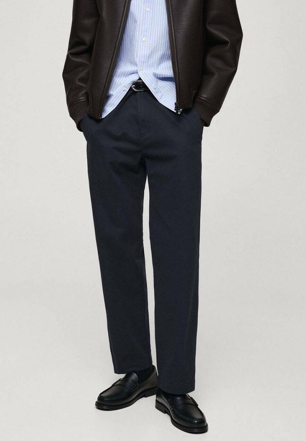 Stoffhose - marineblå