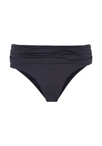 Mint Velvet MINT VELVET ROLL TOP BLACK BIKINI BRIEFS - Bikinio apatinė dalis - black
