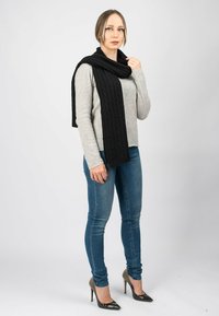 Dalle Piane Cashmere BRAIDED - Sjal / Tørklæder - nero