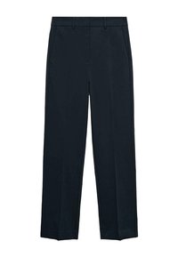 CROP STRAIGHT-FIT - Stoffhose - dark blue