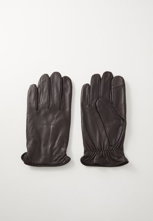 EMBOSSED GLOVE UNISEX - Gloves - dark brown