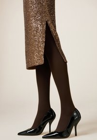 Oltre IN PAILLETTES - Gonna a tubino - marrone