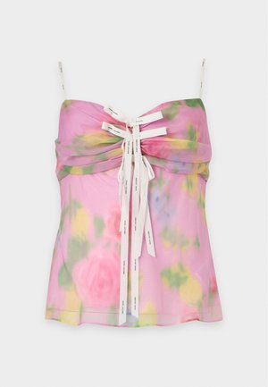 MARC JACOBS, BLURRED FLORAL BOW - Μπλούζα - pink