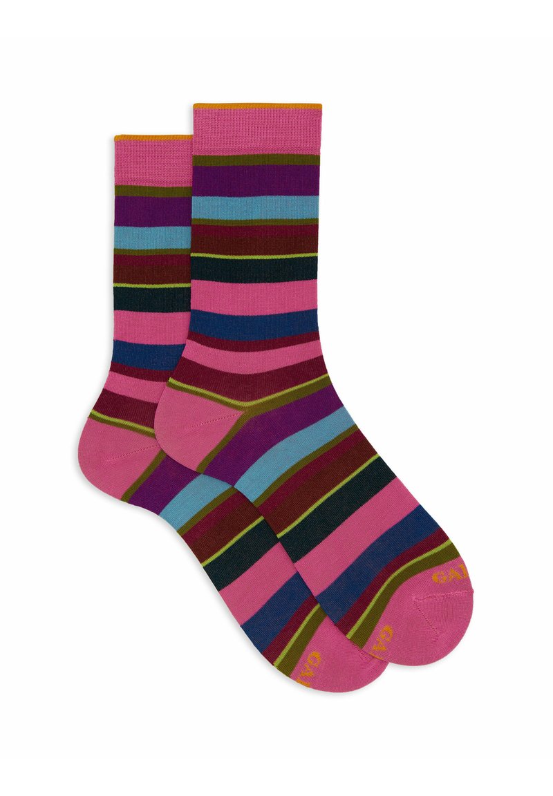 Gallo WITH STRIPES - Calze - ibisco vinaccia