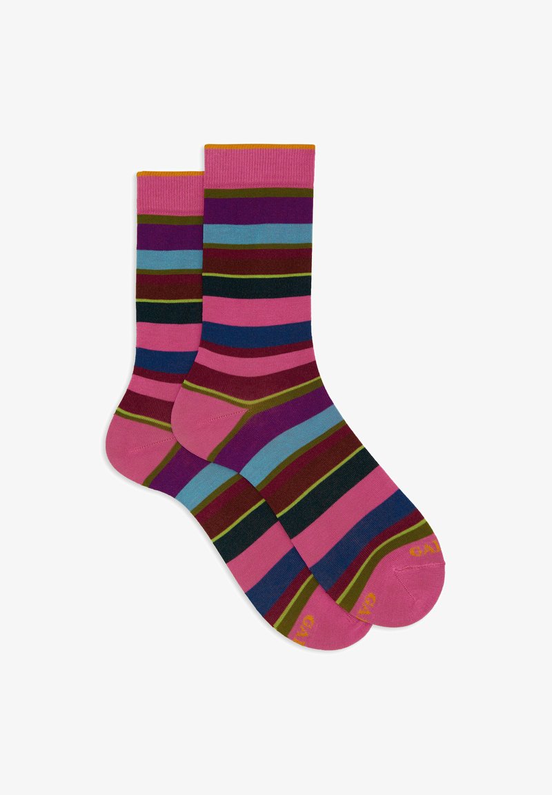 Gallo WITH STRIPES - Calze - ibisco vinaccia