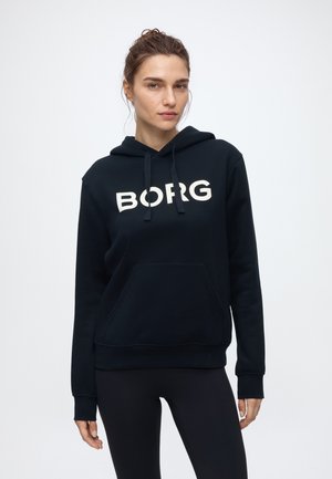 Björn Borg, ESSENTIAL 3 HOODIE - Суитшърт с качулка - black beauty