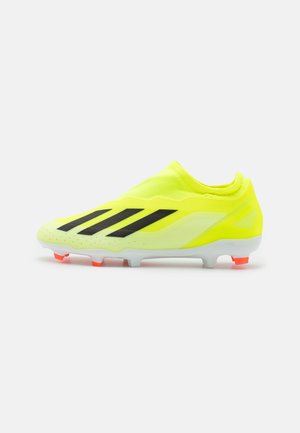 X CRAZYFAST LEAGUE LL FG UNISEX - Botas de fútbol con tacos - team solar yellow 2/core black/footwear white