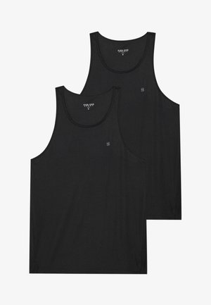Pier One Sport ESSENTIAL QUICK DRY 2 PACK MUSCLE VEST WITH RACER BACK - Top - black