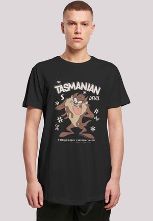 LONG CUT LOONEY TUNES VINTAGE TASMANIAN DEVIL - Print T-shirt - black